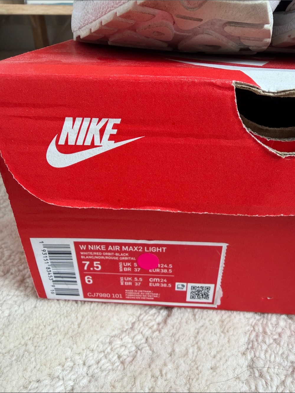 Nike Air Max 2 Light - white/red orbit/black - Picture 5 of 5